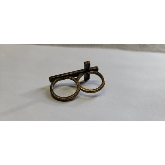 Cross double finger ring - Picture 4 of 4